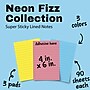 Post-it Super Sticky Notes, 4" x 6", Neon Fizz Collection, Lined, 90 Sheet/Pad, 3 Pads/Pack (6603SSUC)~#|#~19225240-C21C-4D98-922ECCDE38FE86C8_sc7