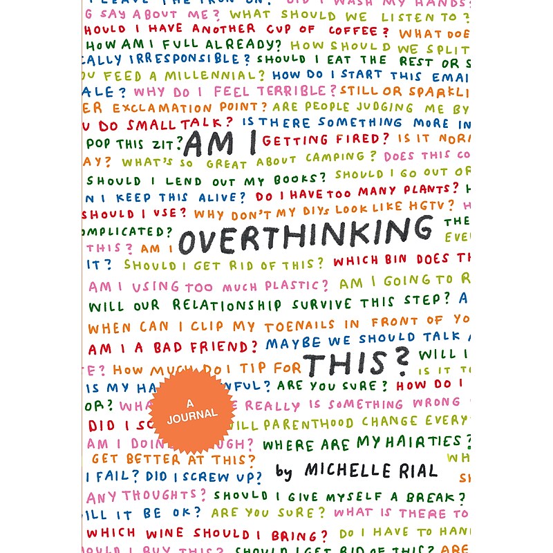 Chronicle Books Am I Overthinking This? Self-Help Guided Journal, 5" x 7", 128 Pages (9781797205304) image 1