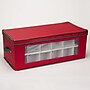 Household Essentials Holiday Ornament Storage Box, Red/Green (HH551RED)~#|#~1925A016-D4FA-431E-A5BA6D682801D974_sc7