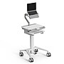 Mount-It! MedHub Mobile Medical Cart Workstation with Spring Arm Laptop Mount and Locking Caster Wheels, White/Grey (MI-16017)~#|#~1928952B-0377-422F-9F3E2E2EE61714EC_sc7