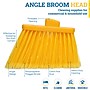 BISON LIFE Multi Surface Indoor/Outdoor 13"  Polypropylene Bristle Flagged Angled Broom, Yellow, 6/Pack (BPHD-ANBR-PP-Y-6)~#|#~192BA771-E1DC-4F91-A81028BC488FEF04_sc7