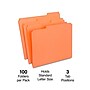 Staples Reinforced File Folder, 1/3-Cut Tab, Letter Size, Orange, 100/Box (ST508929-CC)~#|#~19394E12-DB41-40F6-B51B1C8713A71112_sc7