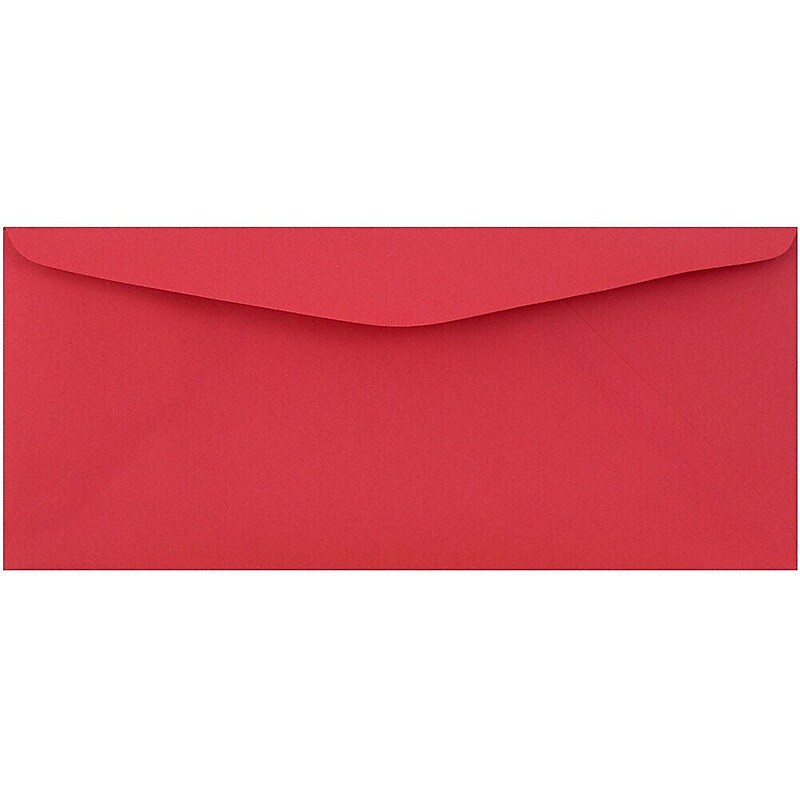 JAM Paper #9 Business Envelope, 3 7/8" x 8 7/8", Red, 100/Pack (1532900D) image 1