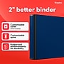 Staples 2" 3-Ring Better Binder, D-Ring, Blue (ST55872-CC)~#|#~1939BC0A-E247-4FFC-AC6CB1B9126950A9_sc7