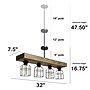 Lalia Home 4 Light Farmhouse Beam LED Pendant, Restored Wood (LHC-1001-RW)~#|#~193A8FB5-31CF-4129-BB52886440451CF8_sc7