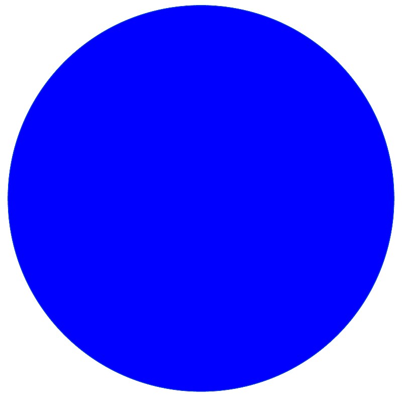 Decker Tape Round Inventory Labels, 4" Dia, Dark Blue, 1000/Roll (SL6151-DB) image 1