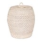 Storied Home Decorative Handwoven Rattan Storage Baskets with Lids, Whitewashed, 2/Set (AH0324)~#|#~19487FF8-80CA-4956-A90B30230F598D7C_sc7