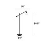 Lalia Home Studio Loft 55.5" Matte Black Floor Lamp with Cylindrical Shade (LHF-5021-BK)~#|#~194AB47F-65F8-4ED3-AC100DE8613699A7_sc7