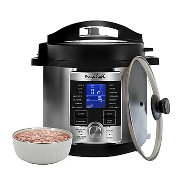 MegaChef 93799676M 8-Quart Digital Electric Pressure Cooker | Staples