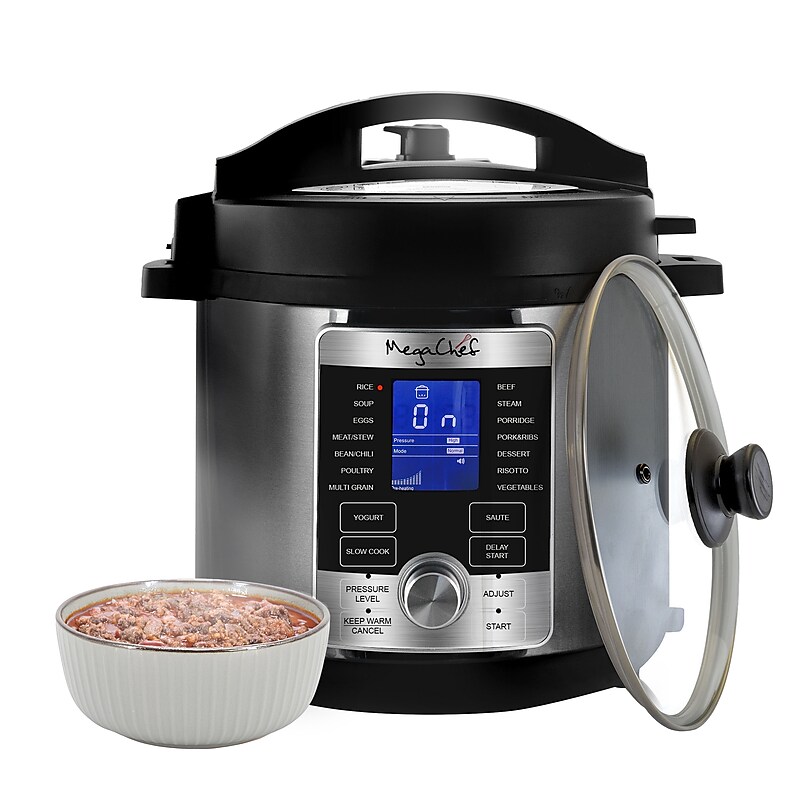MegaChef 937111967M 6-Quart Digital Electric Pressure Cooker image 1