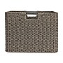 Household Essentials Woven Storage 40.45 Quart Storage Container, Wicker, Gray (HE1153)~#|#~194BF3A3-2C85-4DAA-A7D06C335AE98D95_sc7