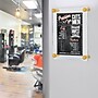 Azar Poster Holder, 11" x 17", Wall Mounted, Gold Acrylic (105508-GLD)~#|#~194E0AC2-CD92-4B0D-9B5ED102B1C626AC_sc7