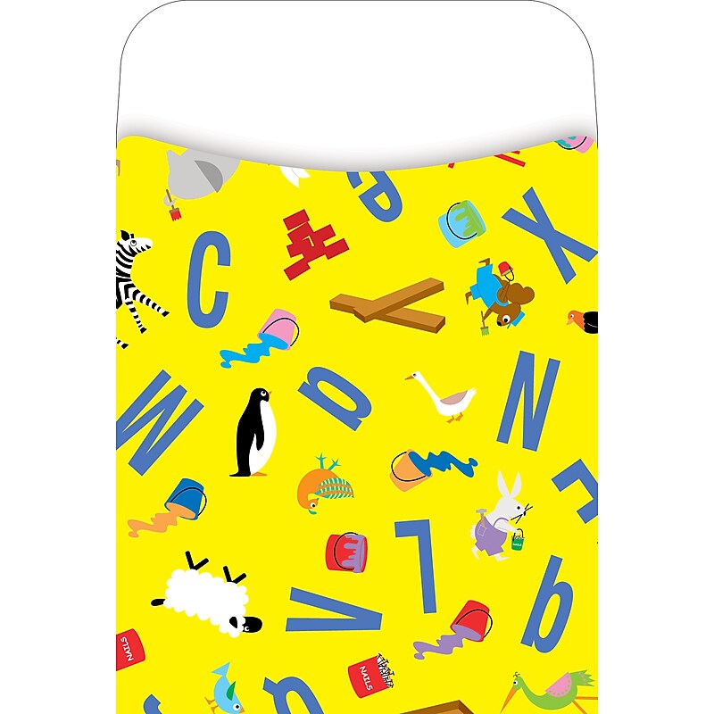 Barker Creek ABC Animals Library Pockets, 5.125" x 3.5", 30/Pack (LL1222) image 1