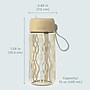 bentgo Whimsy & Wonder Plastic Water Bottle, 15 oz., Wavy (BGKDWB1-WAV)~#|#~195055BB-7EC4-42FC-ADA49C97559ACAD7_sc7