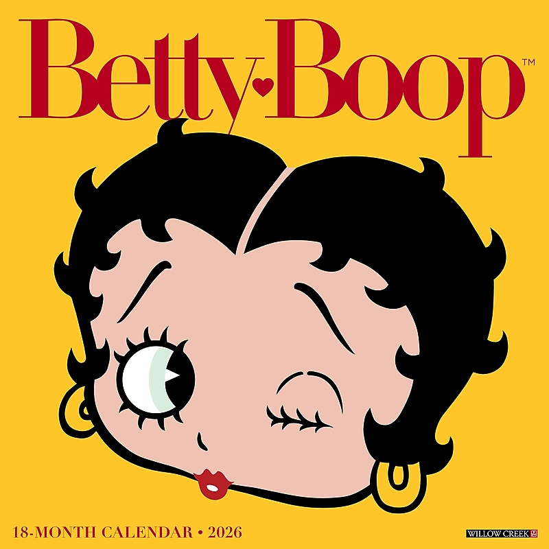 2026 Willow Creek Betty Boop 12" x 12" Monthly Wall Calendar (50217) image 1