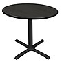 Regency Cain 42" Round Laminate X Base Breakroom Table, Ash Grey (TB42RNDAG)~#|#~19585DF6-21DA-48D3-B5BD6BD3B4F805D4_sc7