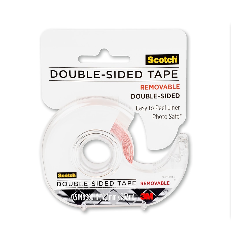 Scotch Double Sided Scrapbooking Tape, 1/2" x 8.33 yds., Clear image 1