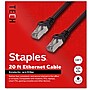 Staples TECH 20 ft. Cat 7 Ethernet Cable, Male to Male, Black (ST62462)~#|#~1958E90C-F1B5-42CA-9EDEB84473674155_sc7