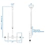 Mount-It! Full Motion Long Extension Ceiling TV Mount for 32"to 70" TVs up to 110 lbs., White (MI-509LWHT)~#|#~19591298-E4D9-4759-8DD1C1F421DAAAC4_sc7
