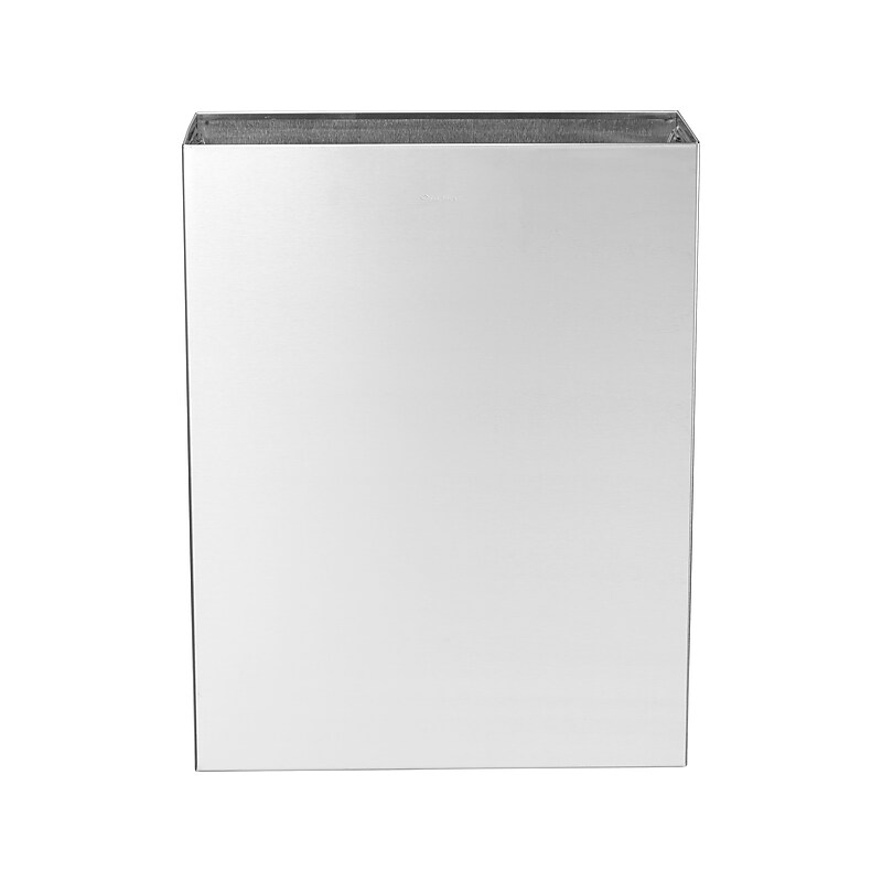 Alpine Stainless Steel Surface-Mounted Waste Receptacle, 6.4 Gallon, Silver (ALP491) image 1