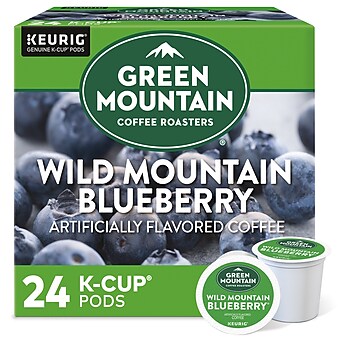 Green Mountain Wild Mountain Blueberry Coffee, Keurig K-Cup Pods, Light Roast, 24/Box (6783)
