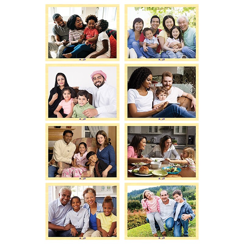 Mojo Families of Today Wooden Puzzle Set, 8/Set (MJ-345204) image 1