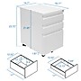 Mount-It! 3-Drawer Mobile File Cabinet, Letter & Legal Size, Lockable, 23.72"H x 14.7"W x 18.11"D, White (MI-941W)~#|#~197472C3-6D2D-4125-8AA705E4016ABE2D_sc7