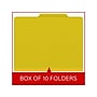 Medical Arts Press Pressboard Classification Folder, 2 Dividers, 2" Expansion, Letter Size, Yellow, 10/Box (DV-T42-26-3YLW)~#|#~1975CF0D-DFA6-4793-97CC2E3015BBCDA3_sc7
