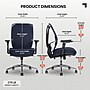 Sharper Image Flex Back Ergonomic Mesh Swivel Task Chair, Dark Blue (60118-DBLU)~#|#~1977C55D-2B3F-410C-9B108ECFA4ECDE7B_sc7