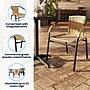 Flash Furniture Rattan Indoor-Outdoor Restaurant Stack Chair, Beige, 4-Pieces (4TLH037BGE)~#|#~197897F7-4F2C-4F24-828AC093B0EADB7A_sc7