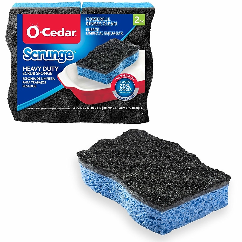 O-Cedar Scrunge Heavy-Duty Scrub Sponge image 1
