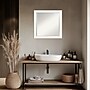 Amanti Art Vanity White Narrow Frame Wall Mirror, 23.5" x 23.5" (A42674593530)~#|#~19809918-9395-4508-A3A4D4E7190335BF_sc7