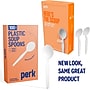 Perk™ Polystyrene Soup Spoon, Heavy-Weight, White, 100/Pack (PK56404)~#|#~1981CC09-473F-4FEB-A5628E21CA8750FD_sc7