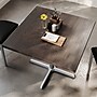 Flash Furniture Bennett Square Shaped Wooden Commercial Indoor Table, 36" x 36", Dark Brown Top/Silver Base (GSFSQ36DBT3030S)~#|#~1982F35D-E7DF-4029-B064F5A6DAE1EA50_sc7