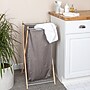Household Essentials X-Frame Collapsible Hamper, Bamboo, Gray (HE1134)~#|#~1987E78D-01D0-4E38-AF11831E7B06F693_sc7