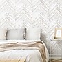 York Wallcoverings Herringbone Peel and Stick Wallpaper (RMK11453WP)~#|#~198953C7-00F9-4242-AF993892AB144B67_sc7