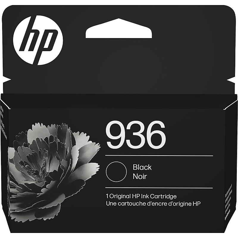 HP 936 Black Standard Yield Ink Cartridge, Prints Up to 1,250 Pages (4S6V2LN) image 1