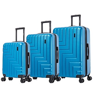 DUKAP Zahav 3-Piece Hardside Spinner Luggage Set, TSA Checkpoint