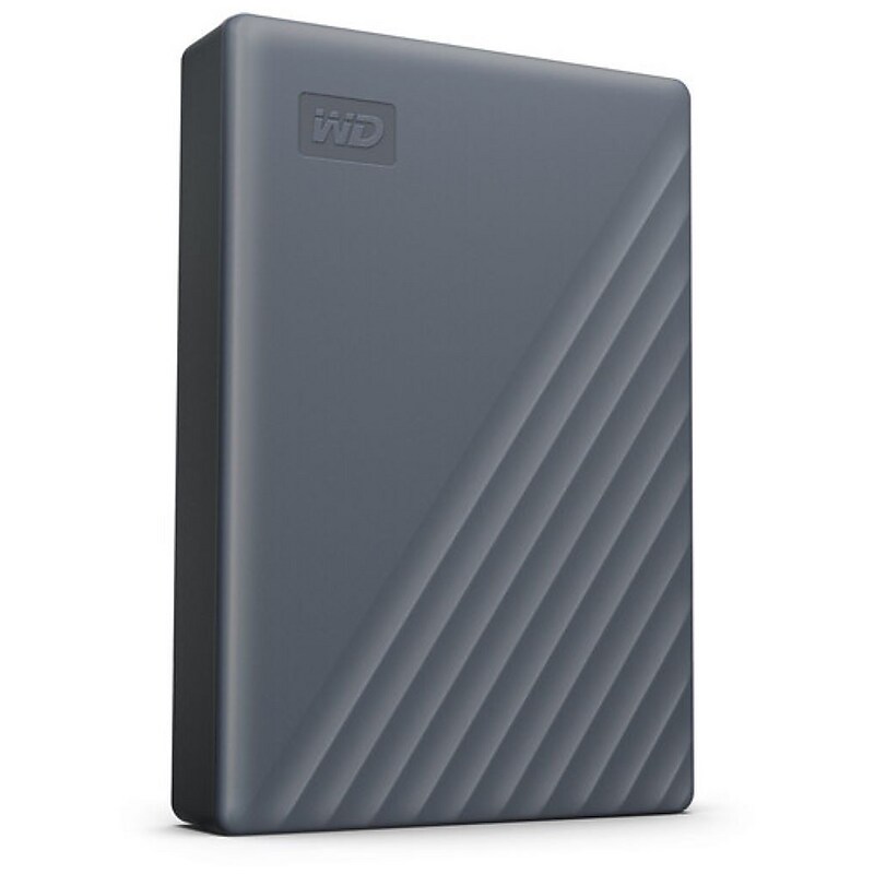 Western Digital My Passport 6TB External USB 3.2 Portable Hard Drive, Silicon Grey (WDBY3J0060BGY-WESN) image 1