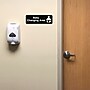 Excello Brands Restroom Indoor Wall Sign, 9" x 3", Black/White, 3/Pack (EGP-HD-0256)~#|#~198F8EB3-0964-4EE9-AE81E5BA4F9CF8A6_sc7