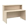 Bush Business Furniture Arrive 60"W Reception Desk with Shelf, Natural Elm (ARV001NE)~#|#~1990F638-E73B-4275-AE34760BB4DF015F_sc7