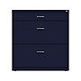 Space Solutions 3-Drawer Lateral File Cabinet, Letter/Legal Size, Lockable, 31.88"H x 30"W x 17.63"D, Navy (25073)~#|#~19921939-BFA5-43BD-86F9BF5242A97750_sc7