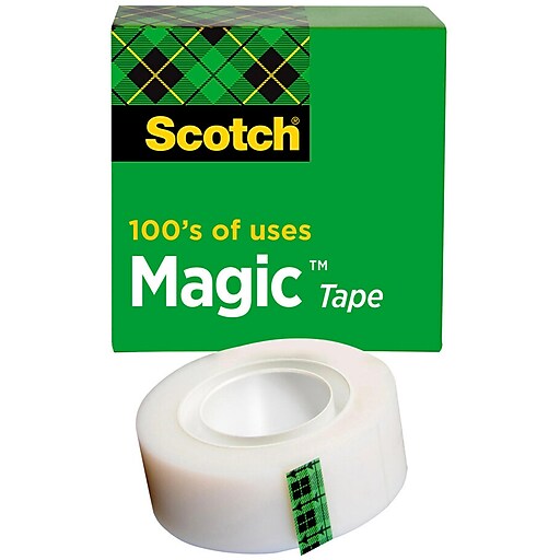  Scotch Magic Tape 810 Refill (3/4 in X 1500 in) 4 Rolls :  Clear Tapes : Office Products