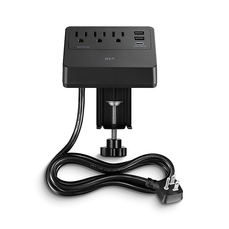 NXT Technologies™ 3-Outlet Plus USB Surge Protector, 5' Cord, 900 Joules (NX61430) image 1