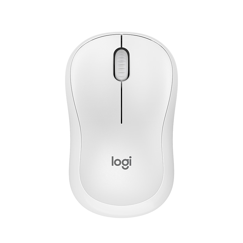 Logitech M240 Silent Wireless Ambidextrous Optical USB Mouse, Off-White (910-007116) image 1