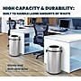 Alpine Industries Stainless Steel Recycling, Trash and Compost Station with Open Lid, 17 Gallon, 3/Pack (ALP470-65L-R-T-CO)~#|#~19AE6CBE-310E-492A-8EB566F4739C8848_sc7