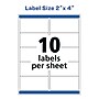 Avery Laser Waterproof Shipping Labels, 2" x 4", White, 5,000 Labels/Box (95523)~#|#~19AFF437-BFB9-4F4C-81BC6B37184219ED_sc7