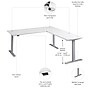 Bush Business Furniture Move 60 Series 72"W L Shaped Adjustable Standing Desk, White (M6SL7278WHSK)~#|#~19B2CC2A-FAD8-4D16-BC34461D896E9FE6_sc7