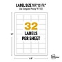 Avery Laser UltraDuty GHS Labels, 1-1/4" x 1-3/4", White, 800 Labels/Pack (97183)~#|#~19B37A27-A878-46BA-8E5C4CDF5E6C4AC6_sc7