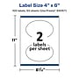 Avery Laser/Inkjet Oval Multipurpose Labels, 4" x 6", Clear, 100/Box (94057)~#|#~19B3AA38-8EF9-4247-8F885C13B05C1429_sc7